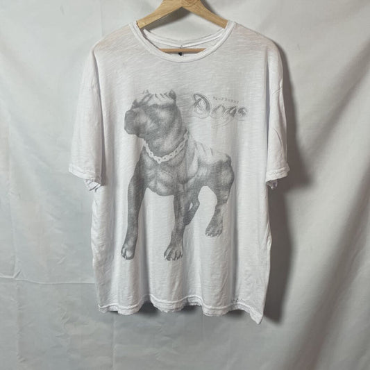 Gvgallery White Dog tee Sz. L