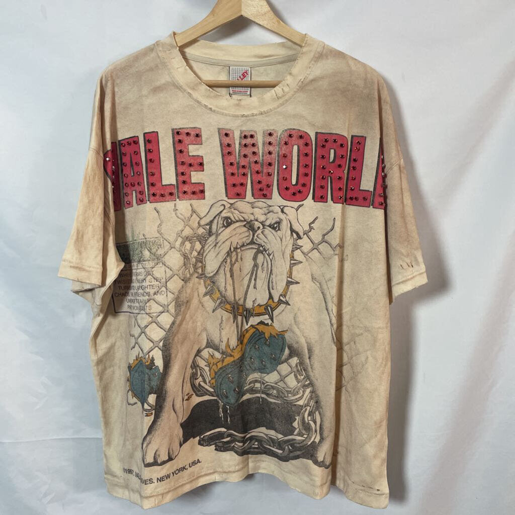 Vale Tan Bull Dog Tee Sz. L