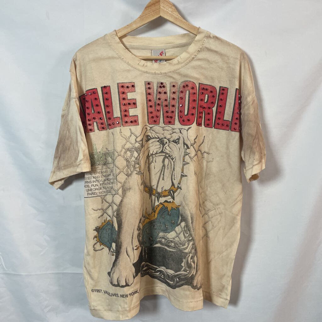 Vale Tan Bull Dog Tee Sz. M