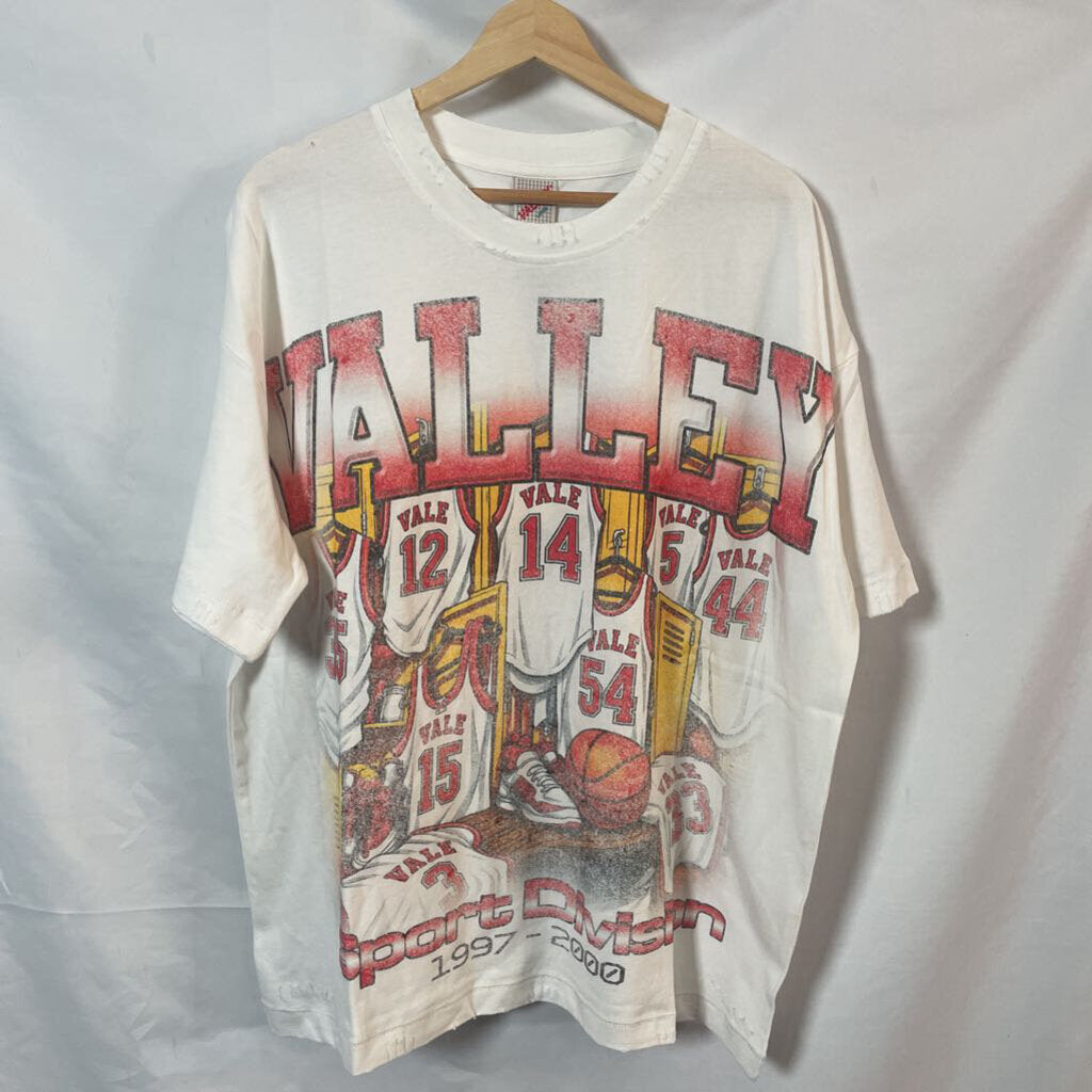 Vale White Champ Tee Sz. L