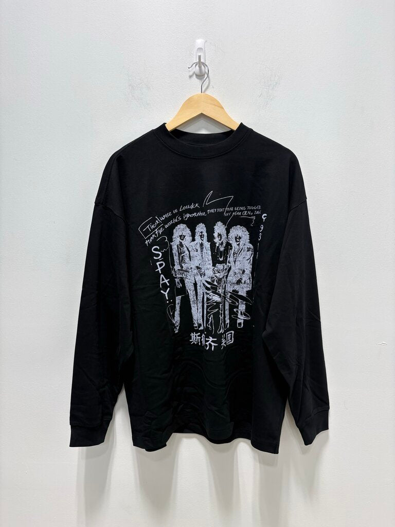 SPAZZY LONGSLEEVE BLK SZ L