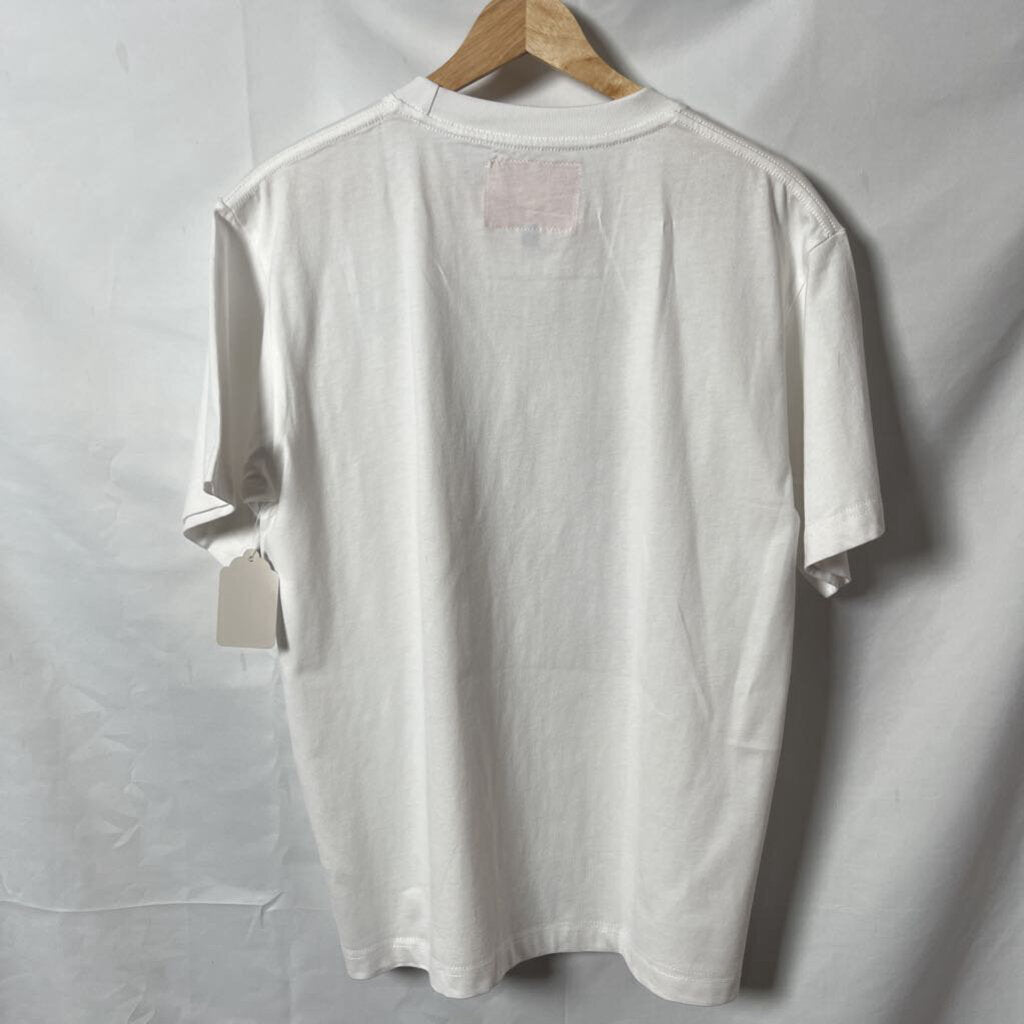 Spazy White School Tee Sz. M