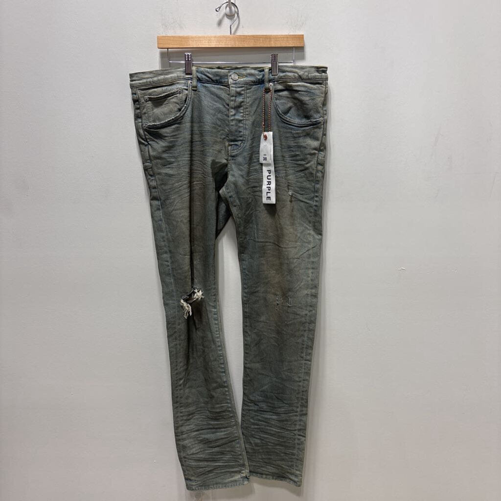 PURPLE DENIM SZ 38