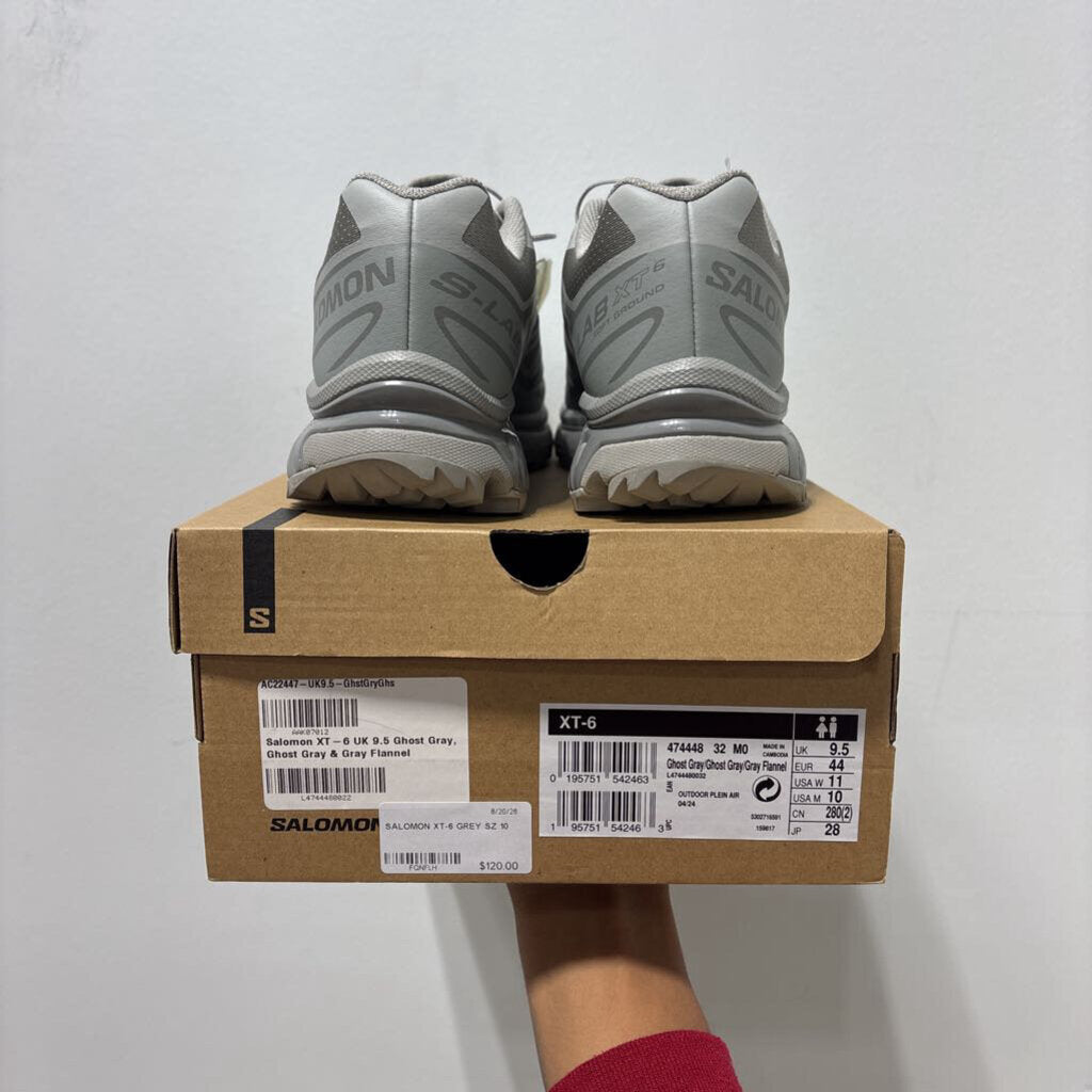 SALOMON XT-6 GREY SZ 10