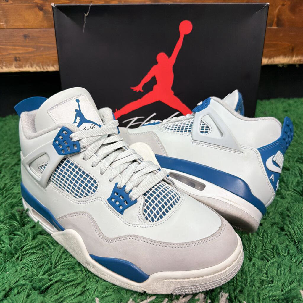 "MILITARY BLUE" JORDAN 4 SZ 10.5 (BOX)