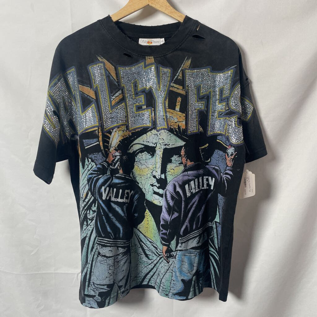 Vale Ny Graffiti Tee Sz. S