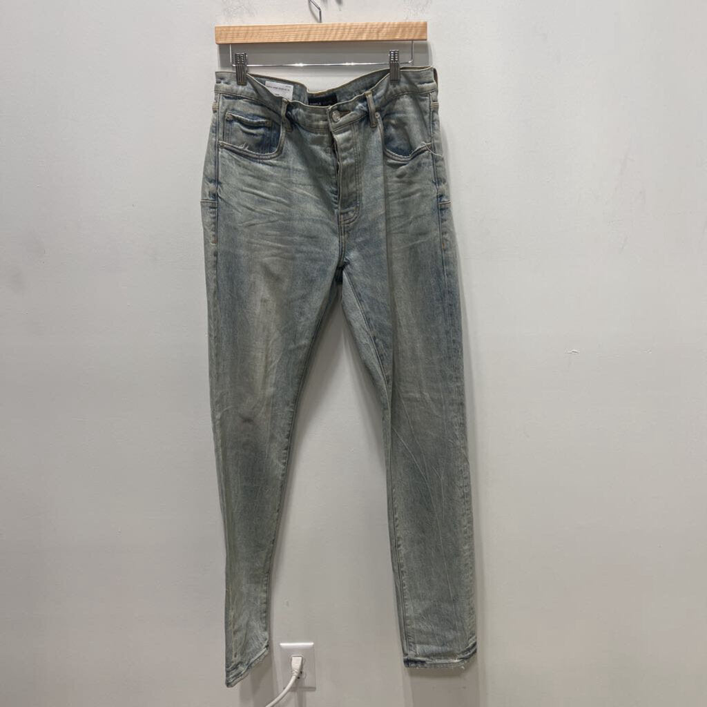 PURPLE DENIM JEANS SZ. 34