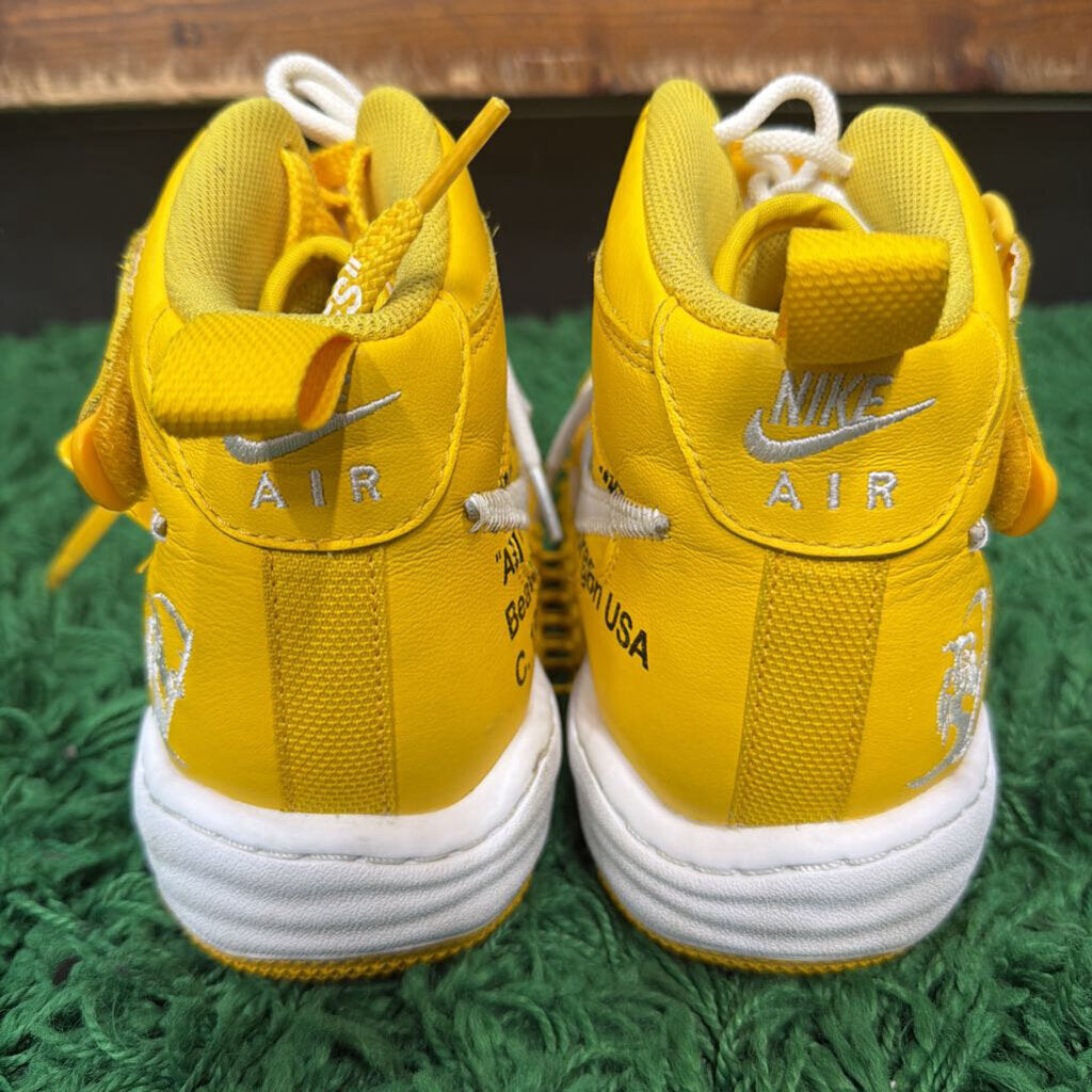 NIKE X OW FORCES ( YELLOW ) SZ.9.5 NO BOX