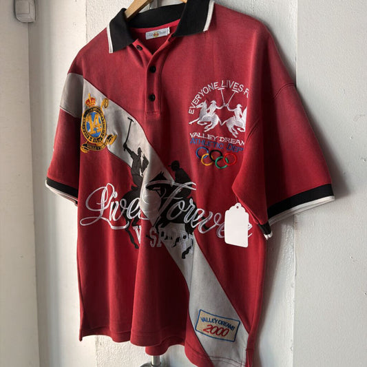 VALE RED POLO SZ L