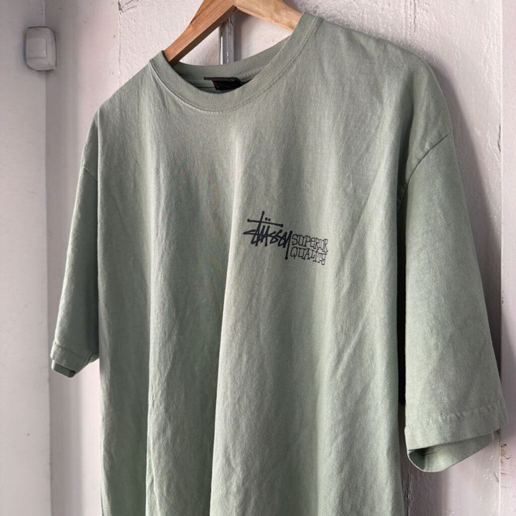STUSSY LOGO TEE SZ L