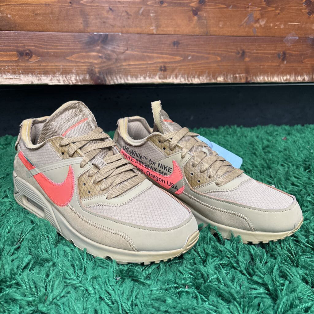 NIKE X OFF-WHITE AIRMAX 90 SZ. 9 (NO BOX)