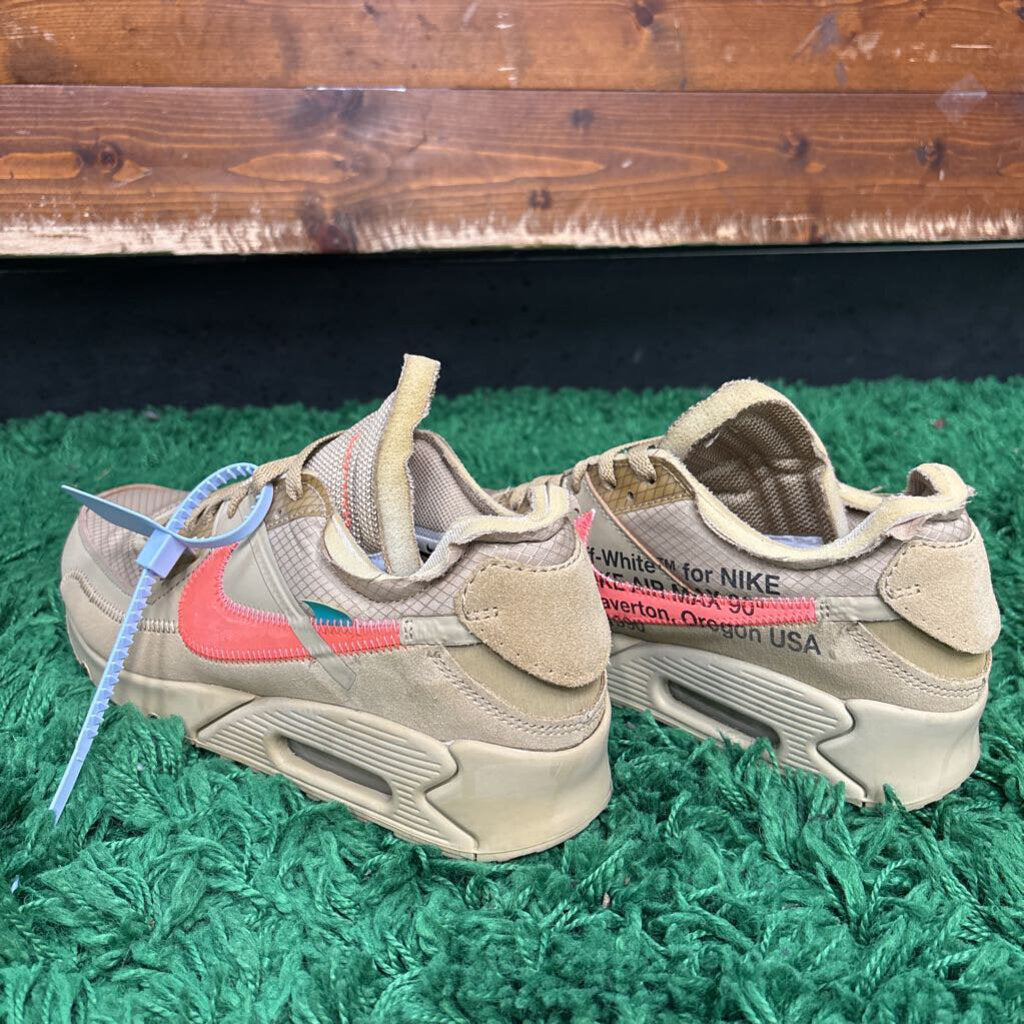 NIKE X OFF-WHITE AIRMAX 90 SZ. 9 (NO BOX)