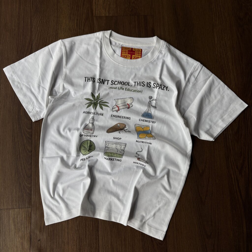 SPAZY EDUCATION TEE SZ. S