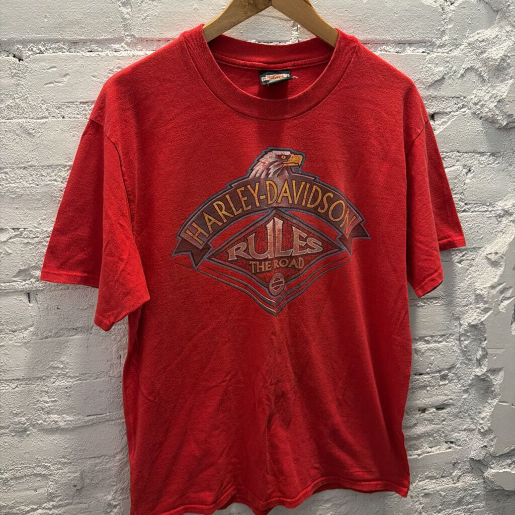HARLEY RED TEE SZ. L