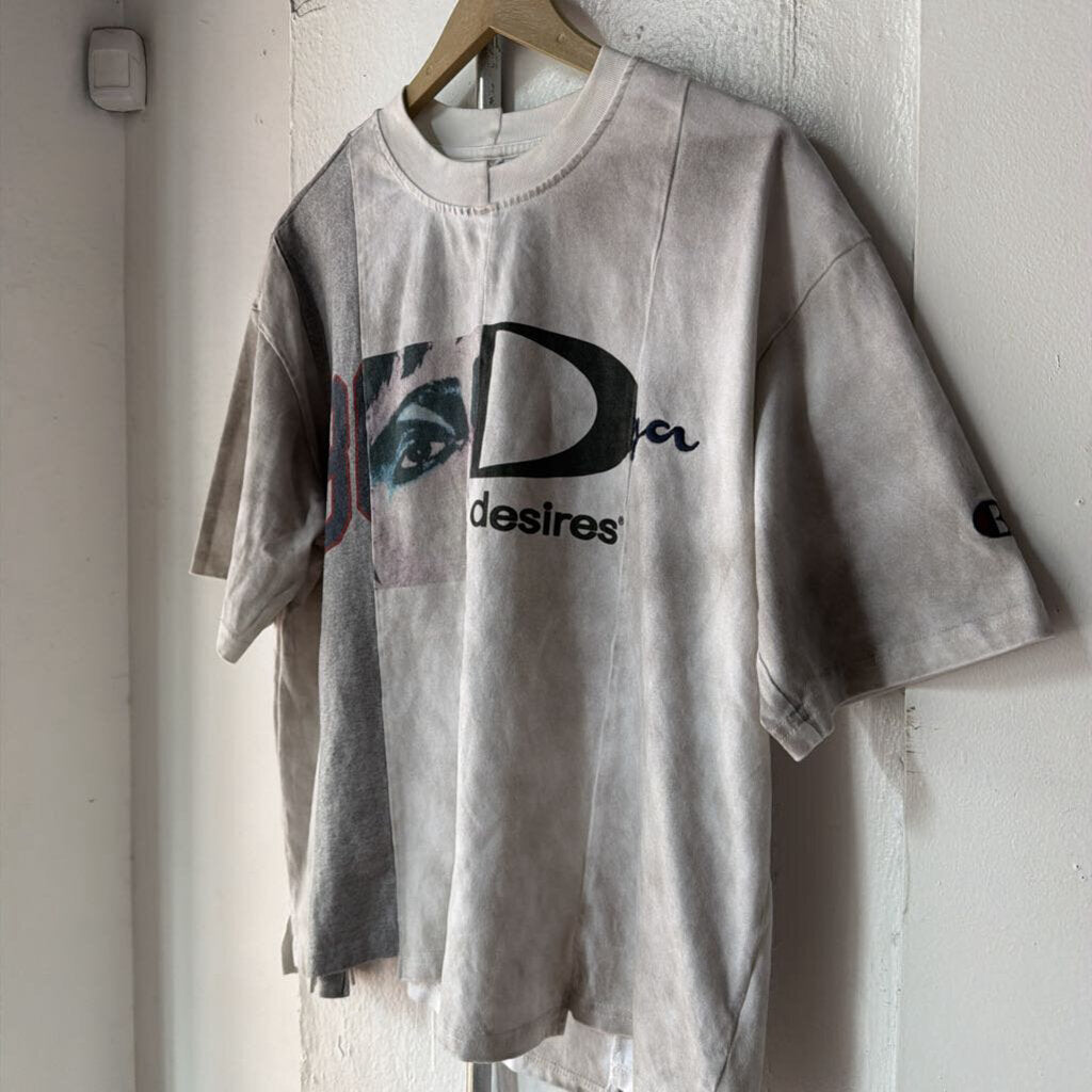 BOTTEGA DESIRES PATCHWORK TEE SZ S