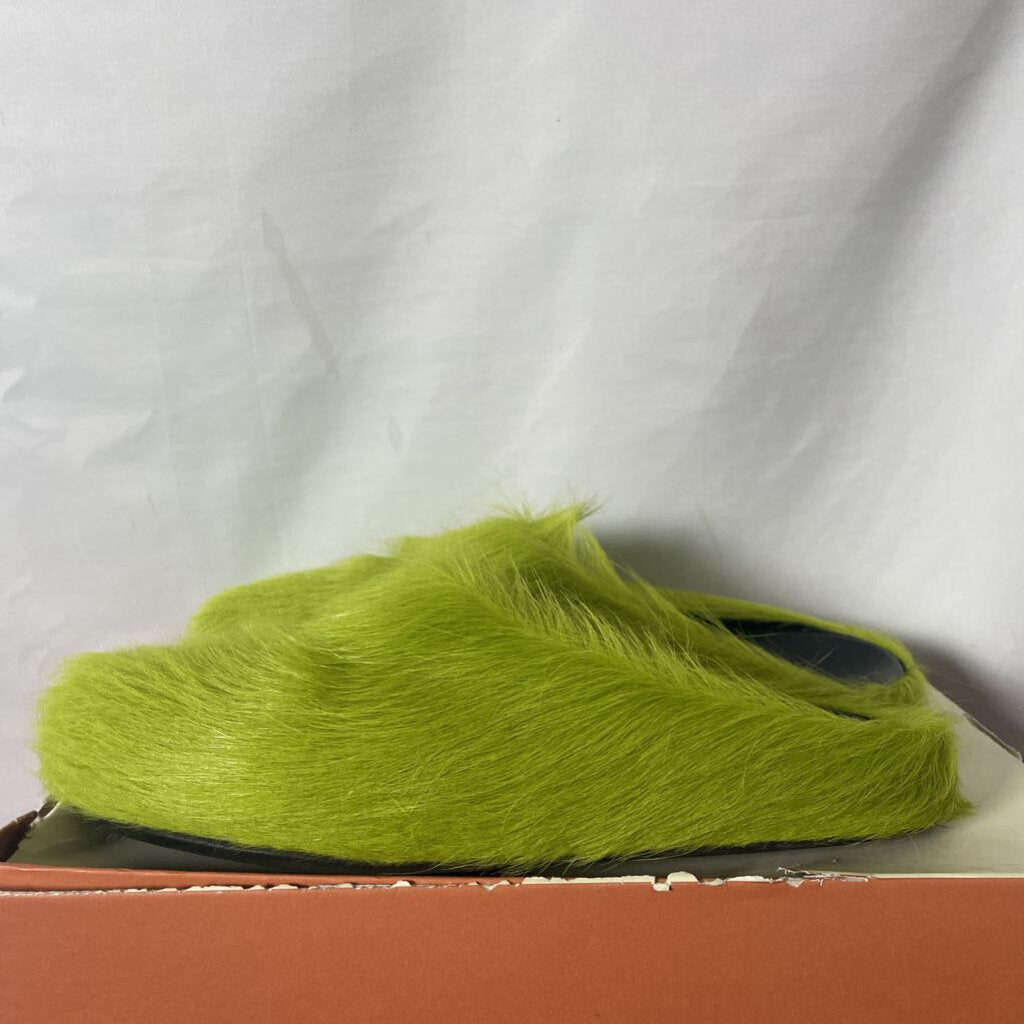 Green Marni Slides Sz. 44