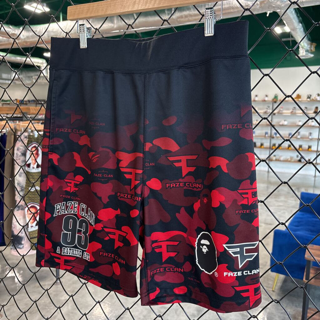 BAPE X FAZE CLAN SHORTS SZ. L
