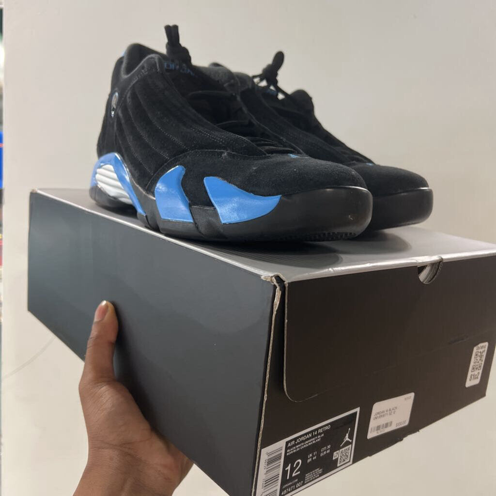 JORDAN 14 BLACK UNIVERSITY SZ 12