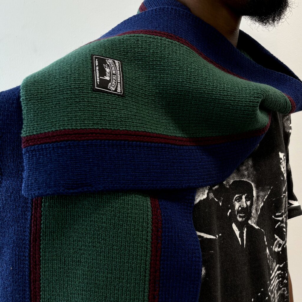 STUSSY DENIM TEARS SCARF