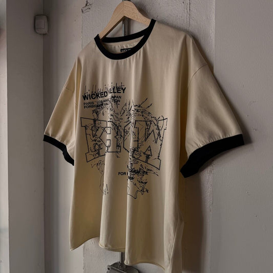 WICKED VALLEY "RINGER" TEE SZ L