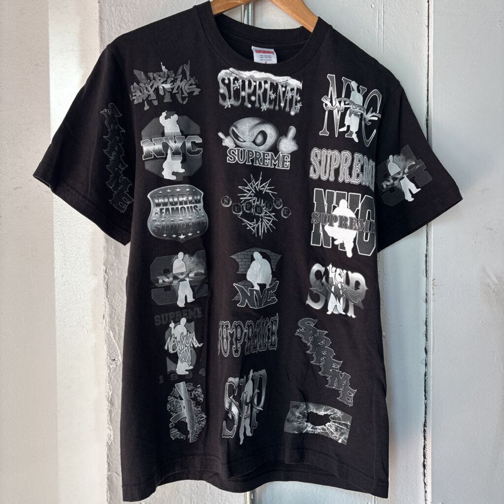 SUPREME MULTI LOGO TEE SZ S