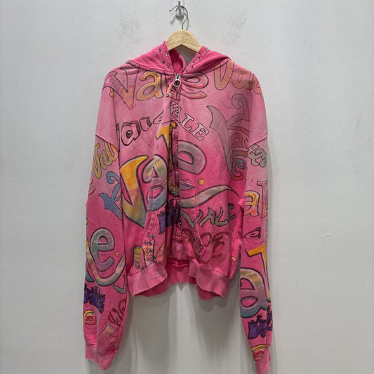 VALE ZIPUP HOODIE SZ XXL PNK