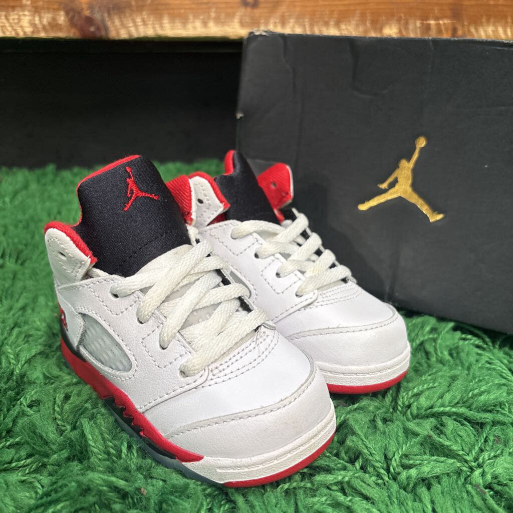 JORDAN 5 FIRE RED SZ. 6C (BOX)