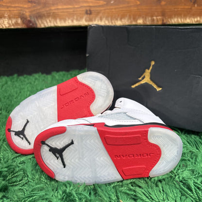 JORDAN 5 FIRE RED SZ. 6C (BOX)