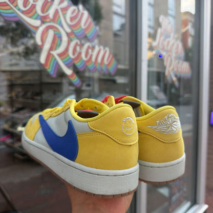 JORDAN 1 LOW X TS CANARY SZ. 12M (NO BOX)