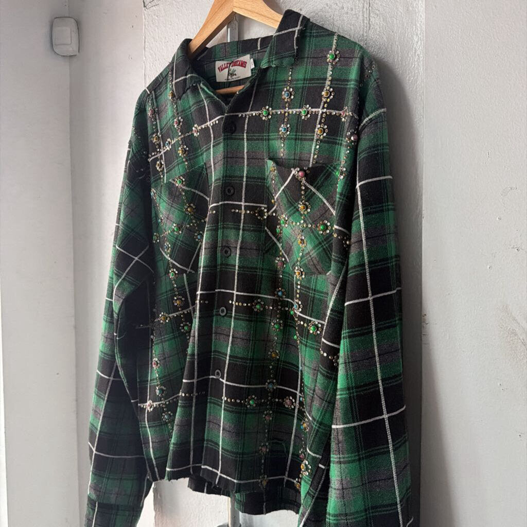 VALE GREEN FLANNEL SZ XL