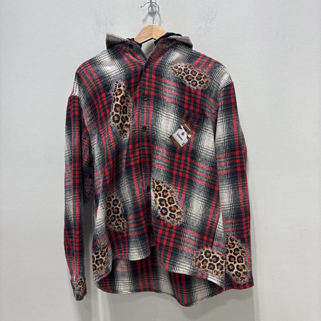 INFAMOUS CHEETAH FLANNEL SZ S
