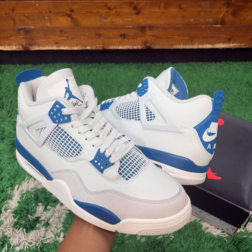 AIR JORDAN 4 " MILITARY BLUE " SZ.12 W BOX