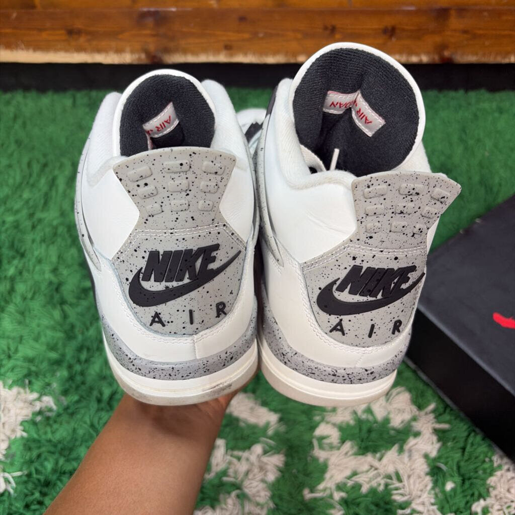 AIR JORDAN 4 " WHITE CEMENT " SZ.12 " NO BOX "