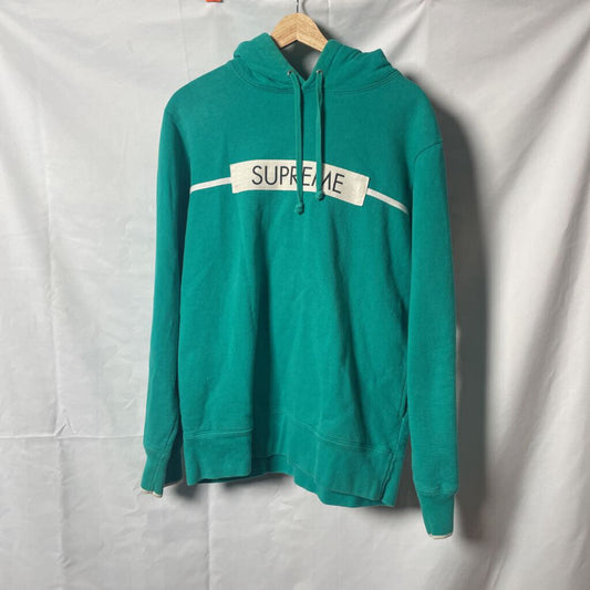 Blue supreme White Strip Hoodie Sz. M