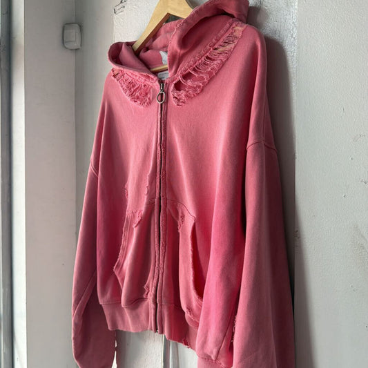 VALE PINK ZIP UP SZ S