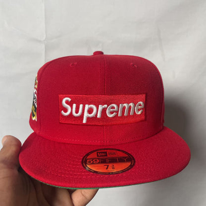 Supreme Red FDNY Fitted Hat Sz 7 3/8