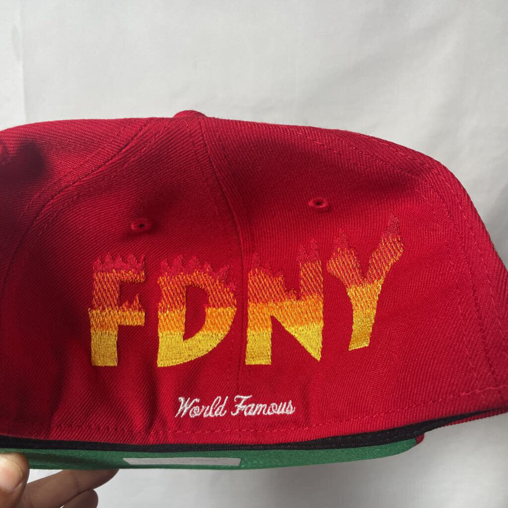 Supreme Red FDNY Fitted Hat Sz 7 3/8