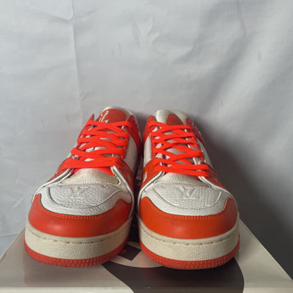 Orange n White LV Trainers Sz. 8(LV)