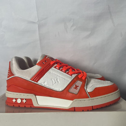 Orange n White LV Trainers Sz. 8(LV)