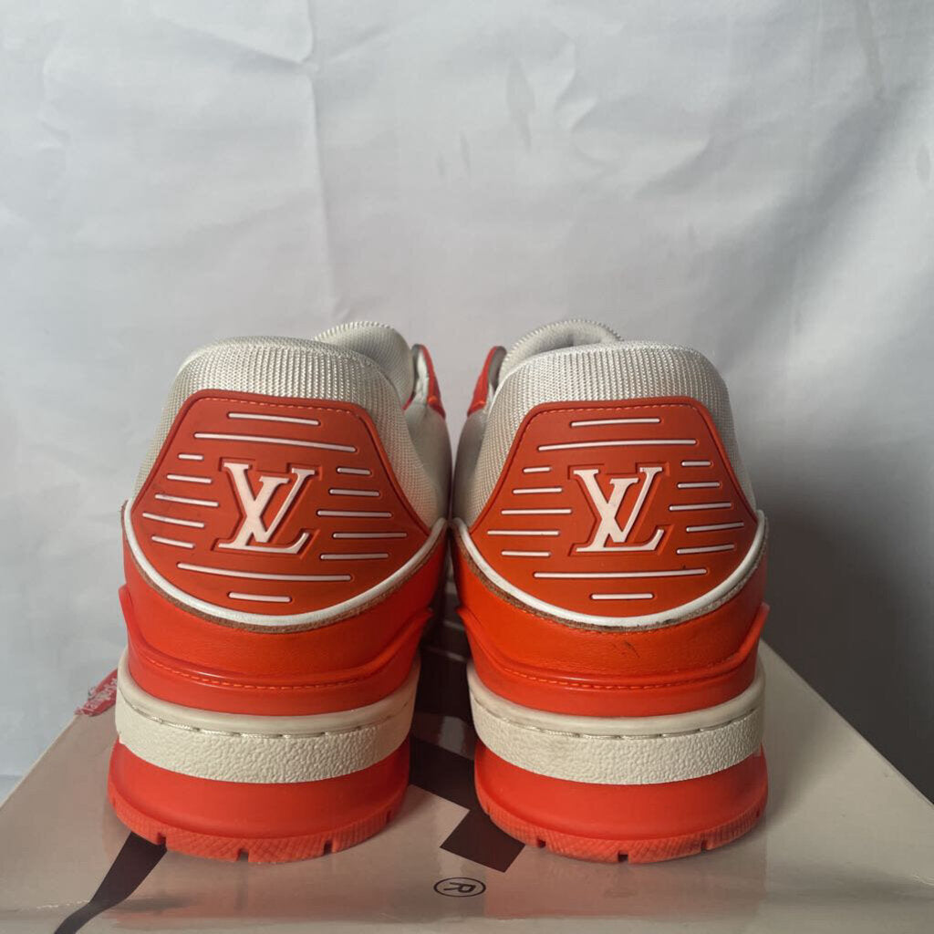 Orange n White LV Trainers Sz. 8(LV)