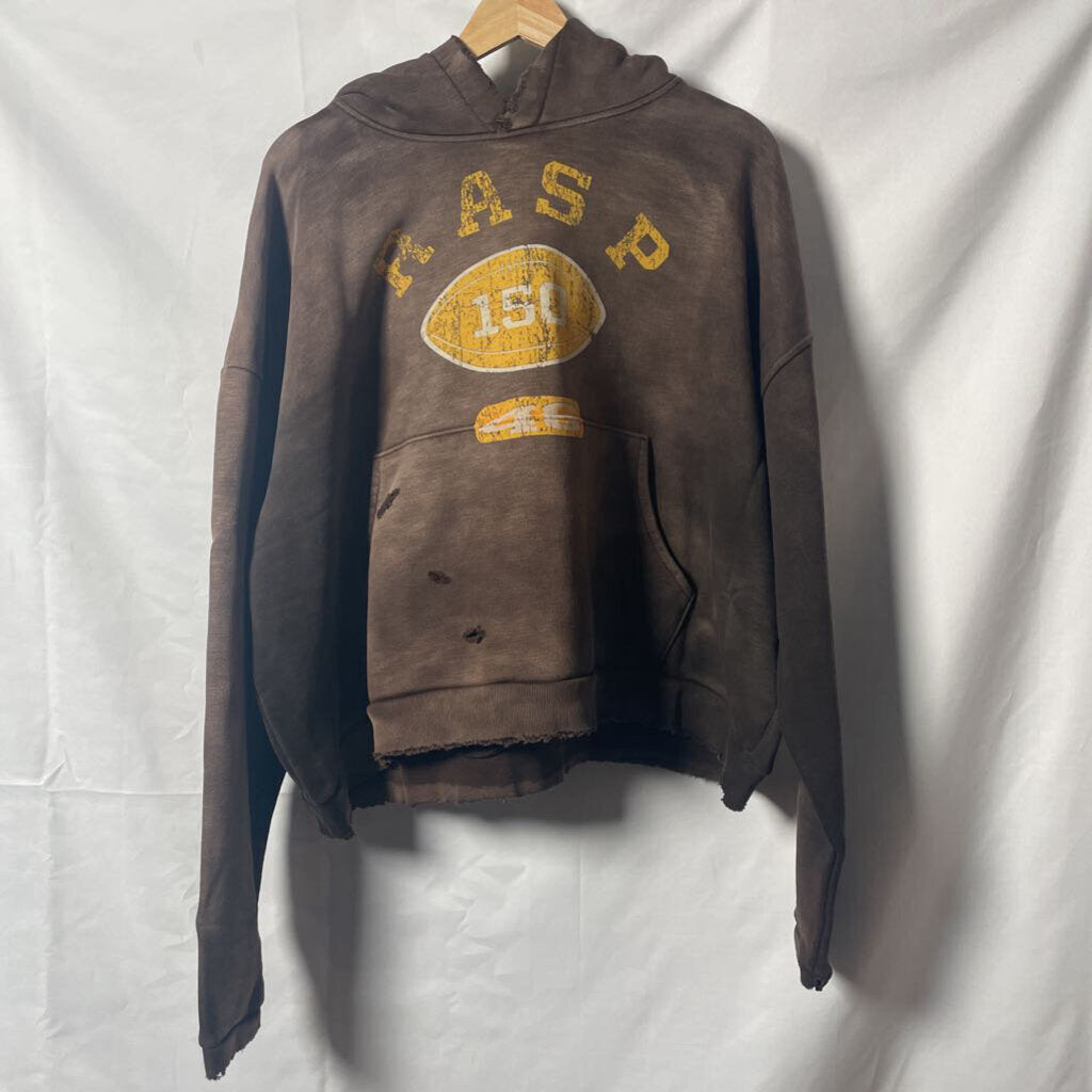 Gvgallery Brown Football hoodie Sz. S