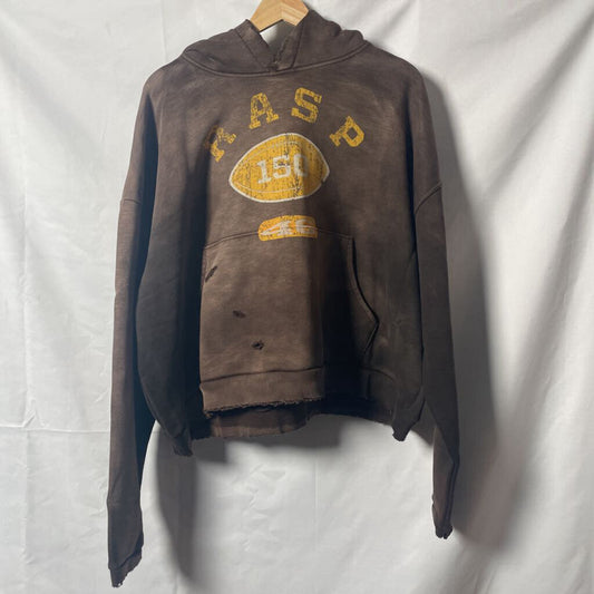 Gvgallery Brown Football hoodie Sz. S
