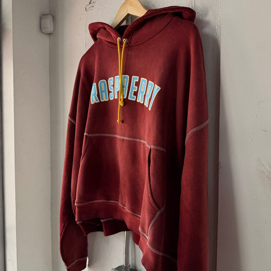 RED RASPBERRY HOODIE SZ L