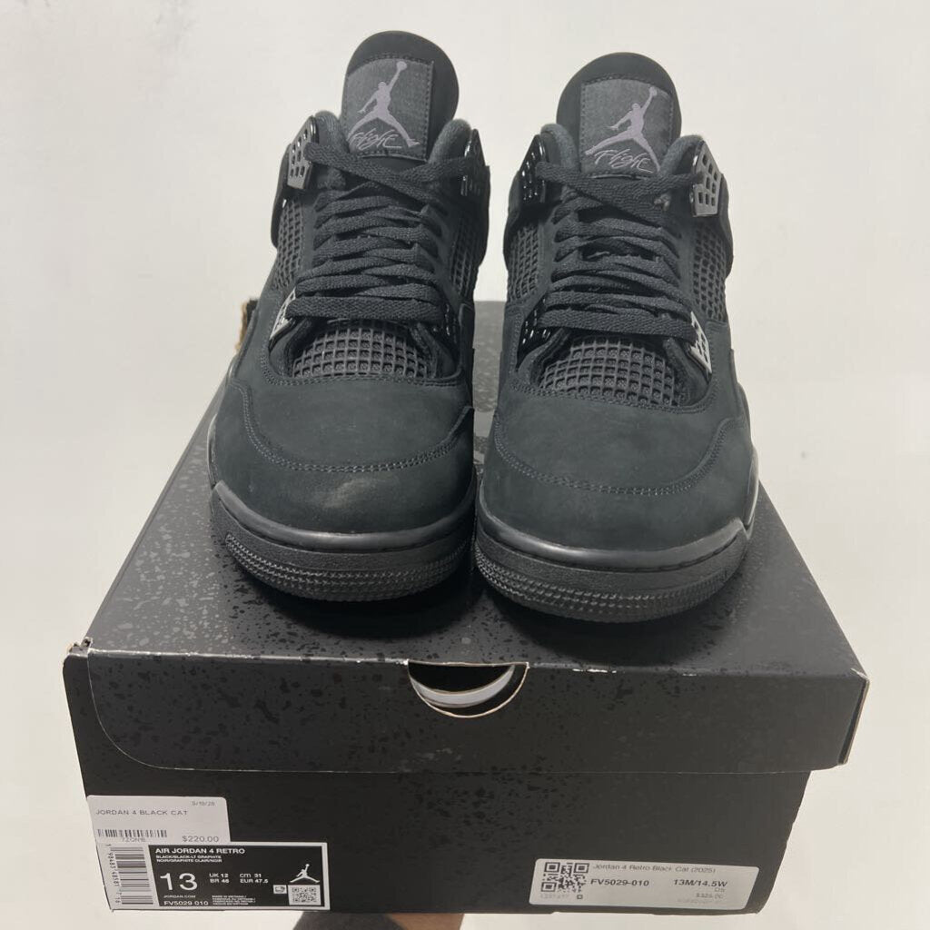 JORDAN 4 BLACK CAT SZ 13