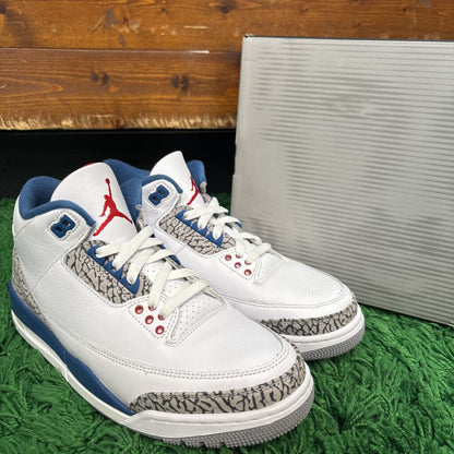 JORDAN 3 TRUE BLUE SZ. 8.5 (BOX)