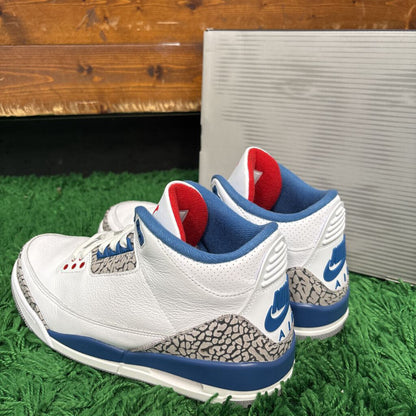 JORDAN 3 TRUE BLUE SZ. 8.5 (BOX)
