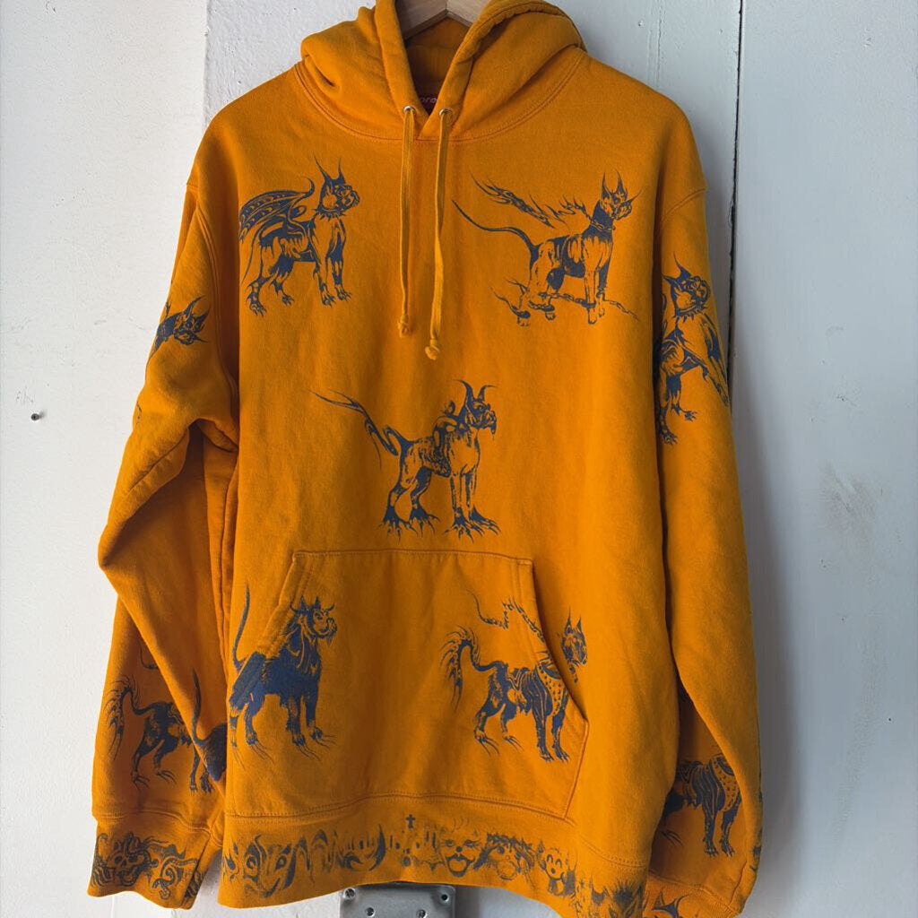SUPREME DEMON DOG PULLOVER SZ. L