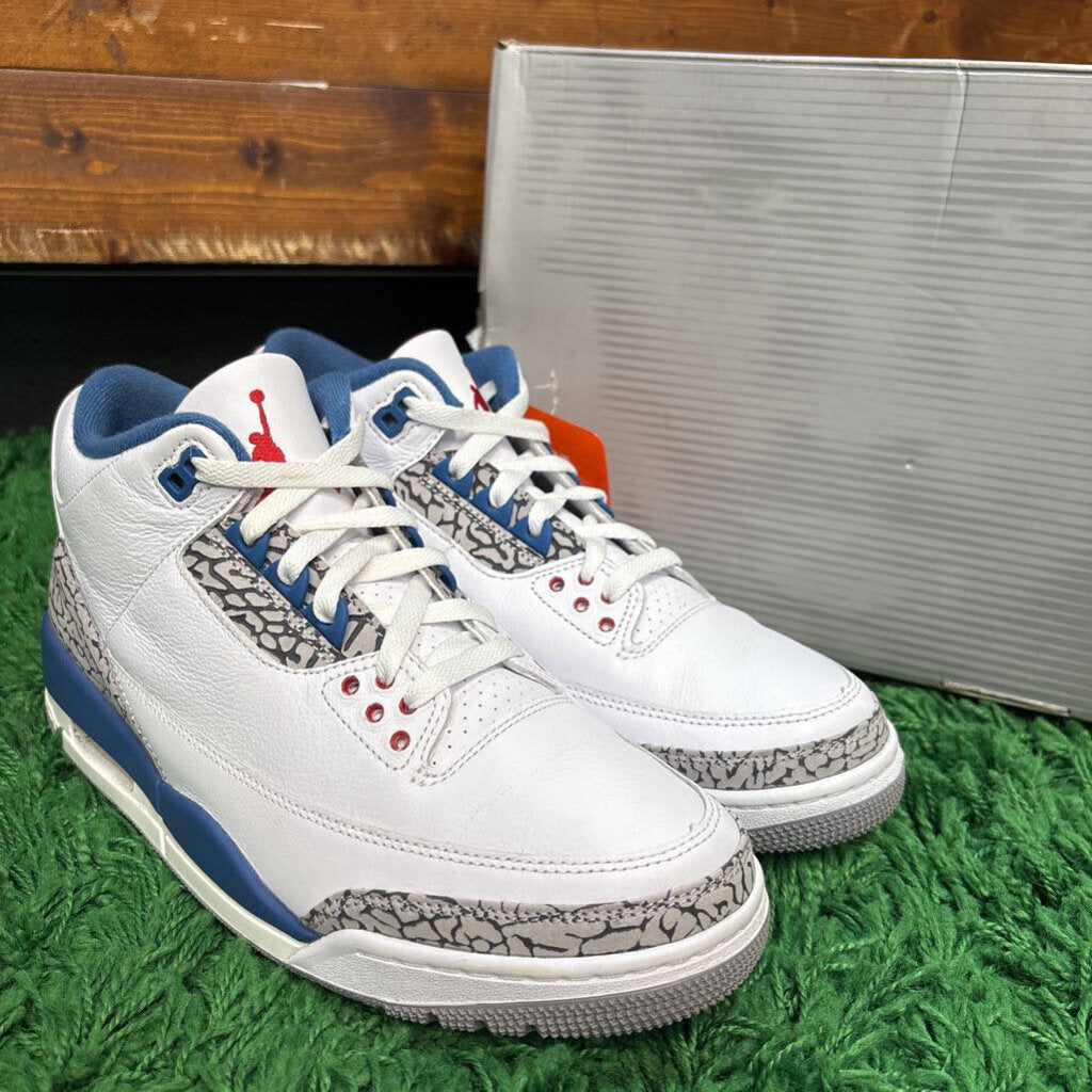 JORDAN 3 TRUE BLUE SZ. 9 (BOX)