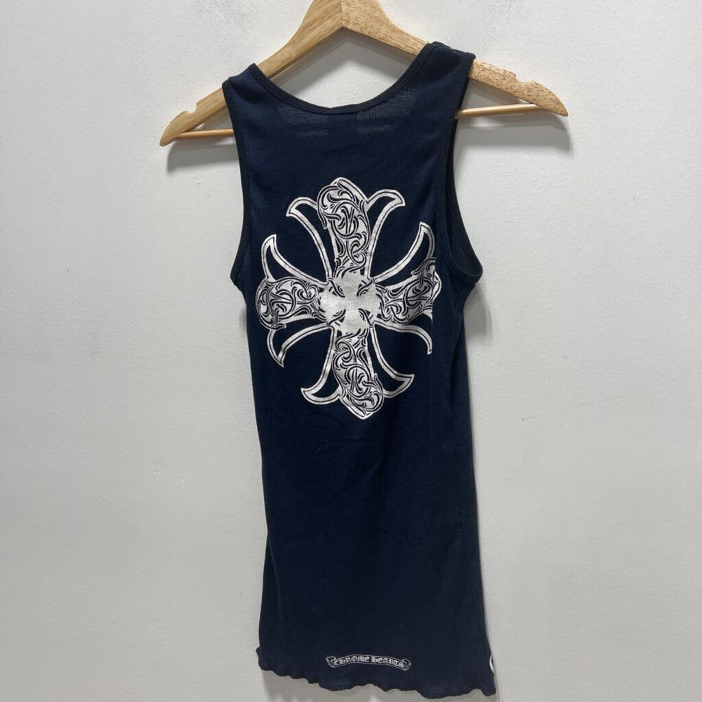 VINTAGE CHROME HEART TANK SZ M