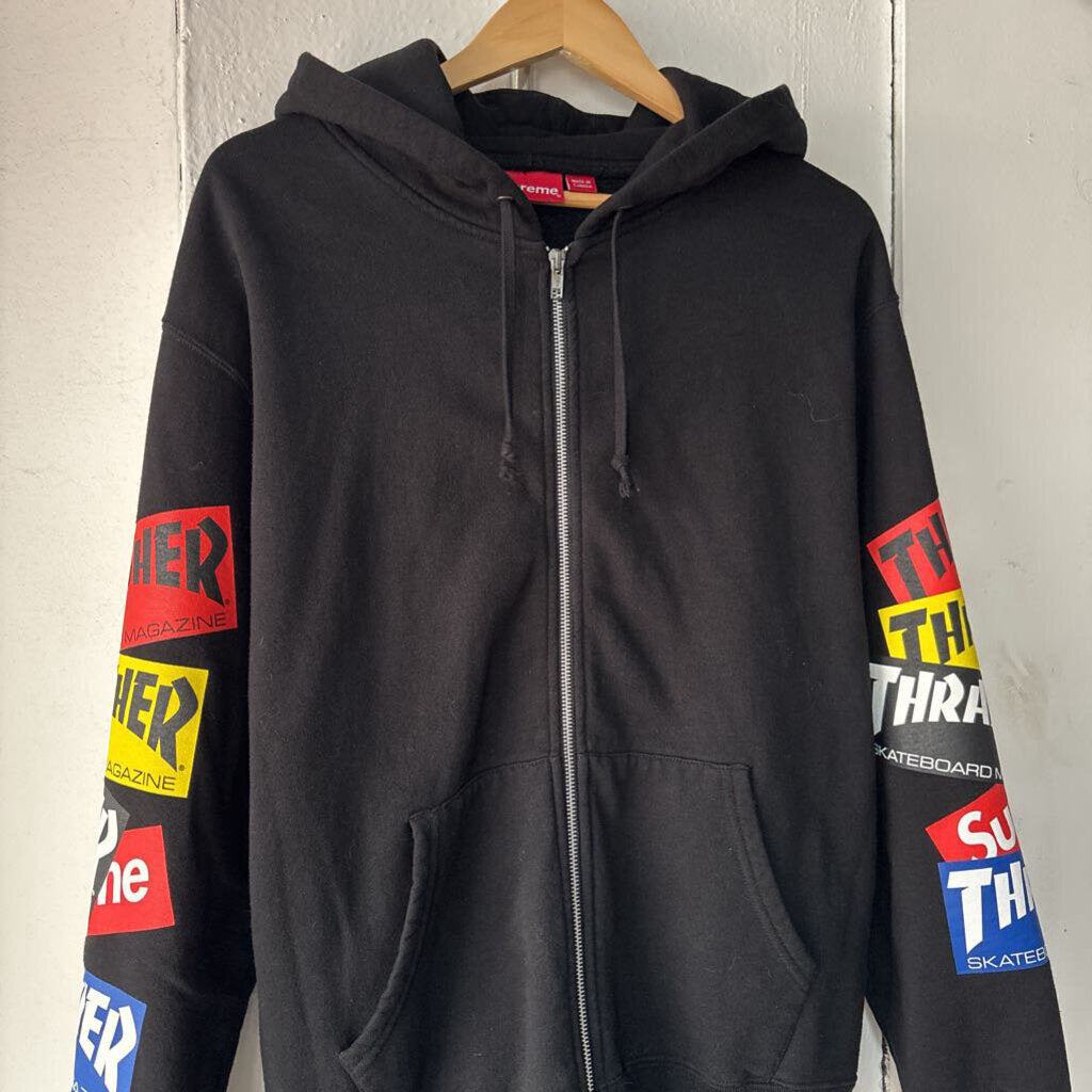 THRASHER x SUPREME ZIP UP SZ M